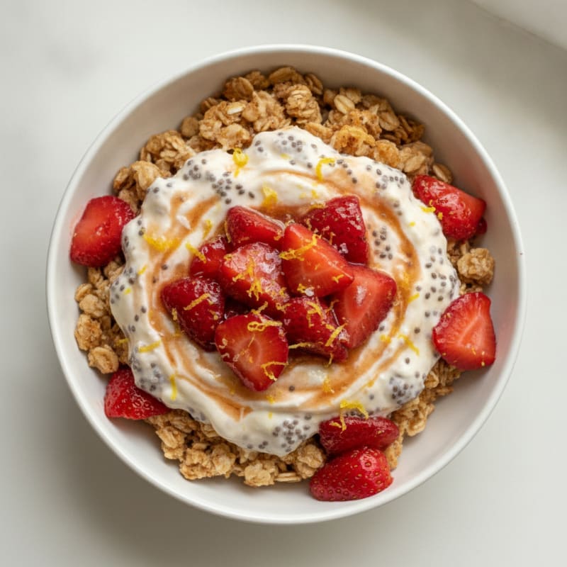 Strawberry Shortcake Overnight Oats