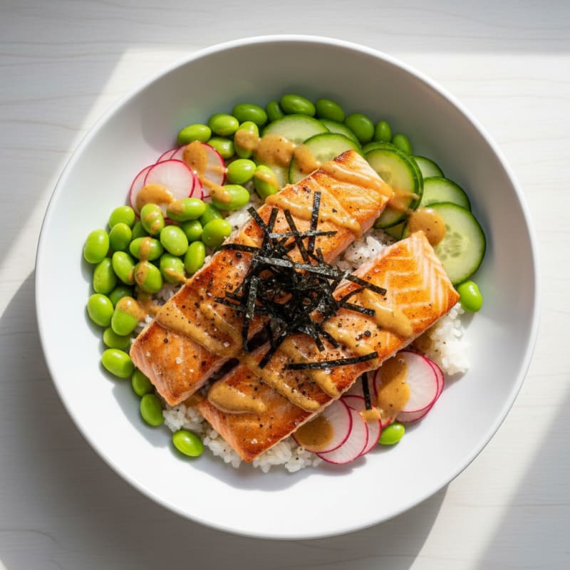 Salmon Sushi Rice Bowl