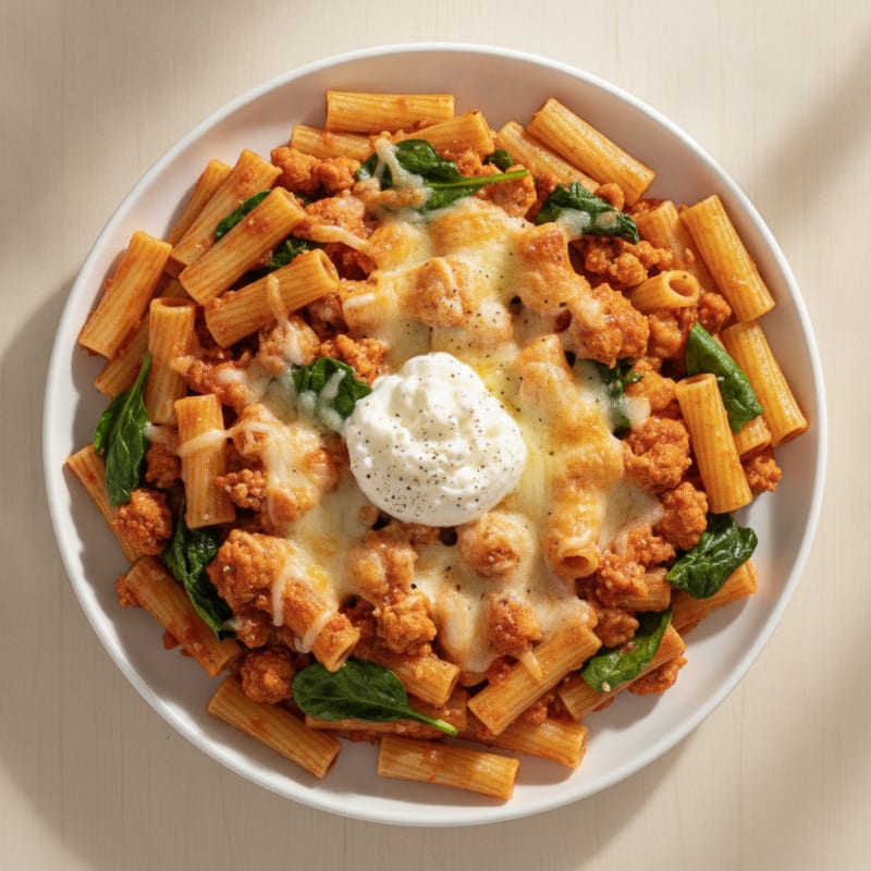 Classic Baked Ziti with Ricotta