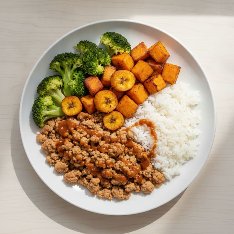 Ground Turkey and Sweet Potato Bowl