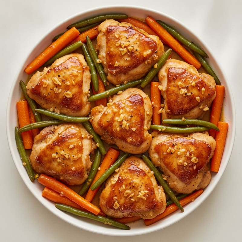 Sheet Pan Honey-Garlic Chicken Thighs