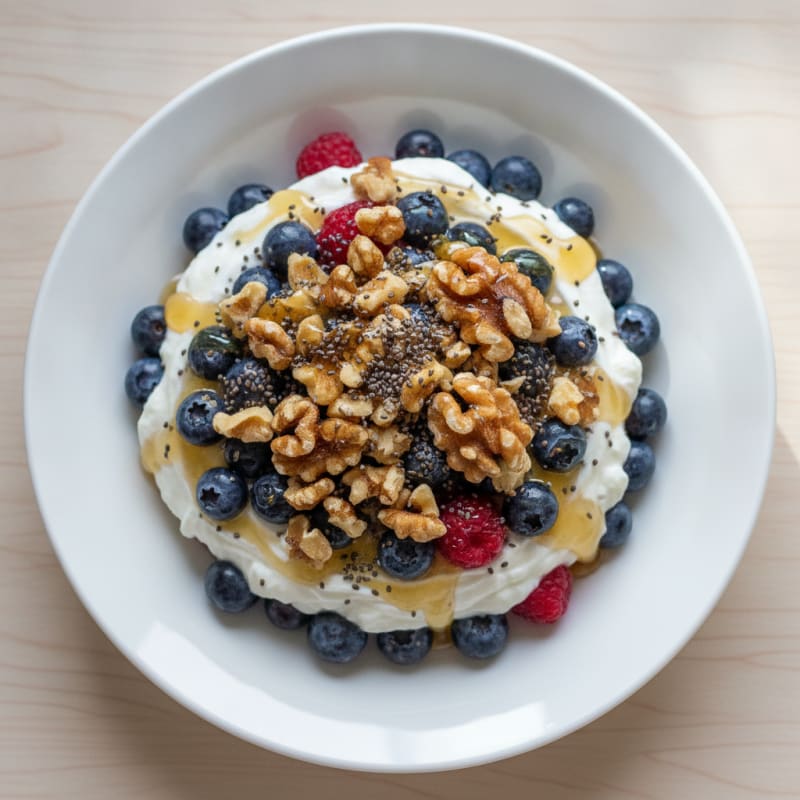 Creamy Greek Yogurt and Berry Protein Parfait