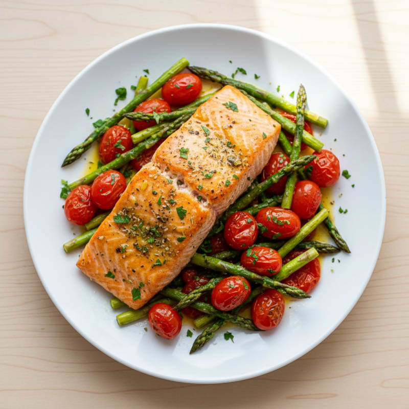 Sheet Pan Lemon Herb Salmon