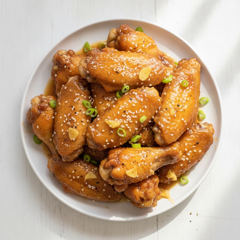 Honey-Garlic Baked Chicken Wings