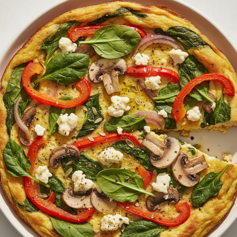 Loaded Vegetable and Feta Frittata