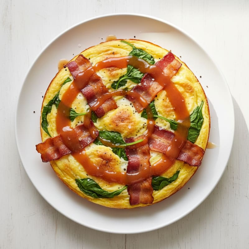 Golden Maple-Glazed Bacon & Egg Bake