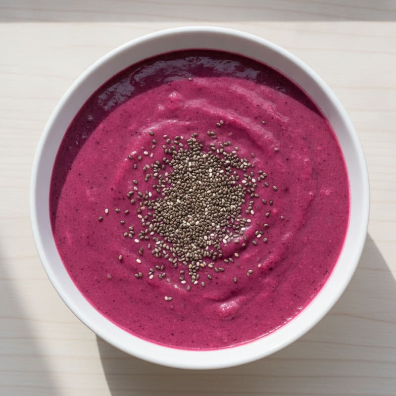Silky Tofu and Berry Protein Smoothie Bowl