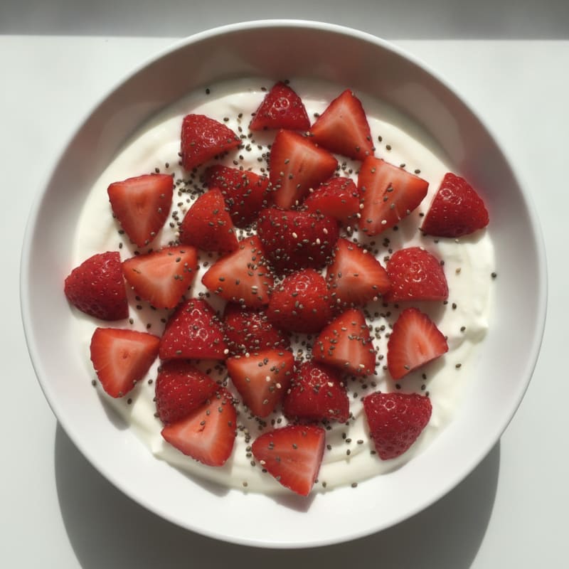 Creamy Greek Yogurt with Fresh Berries