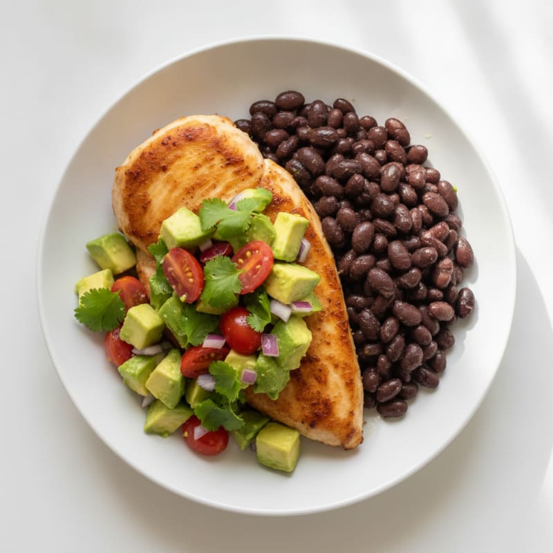 Pan-Seared Chicken with Avocado Salsa