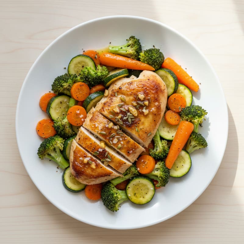 Lemon Herb Roasted Chicken with Vegetables