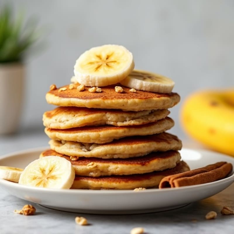 Protein-Packed Banana Oat Pancakes