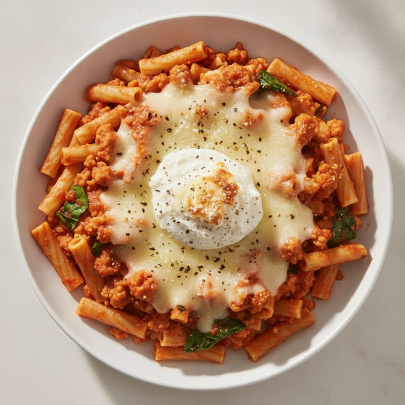 Classic Baked Ziti with Ricotta