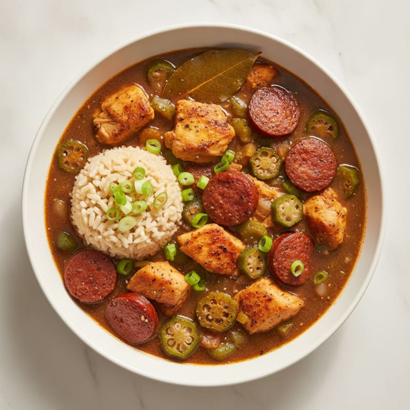 Creole Chicken and Sausage Gumbo