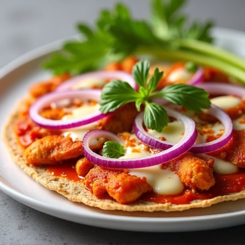 Crispy Sheet Pan Buffalo Chicken Pizza
