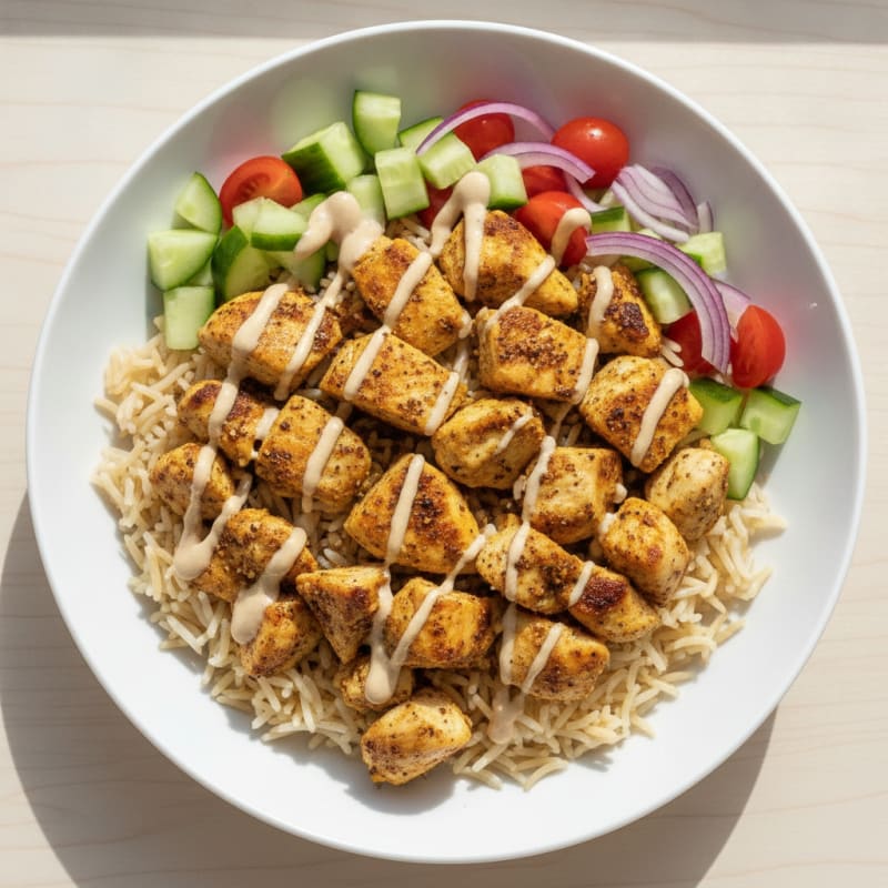Chicken Shawarma Rice Bowl