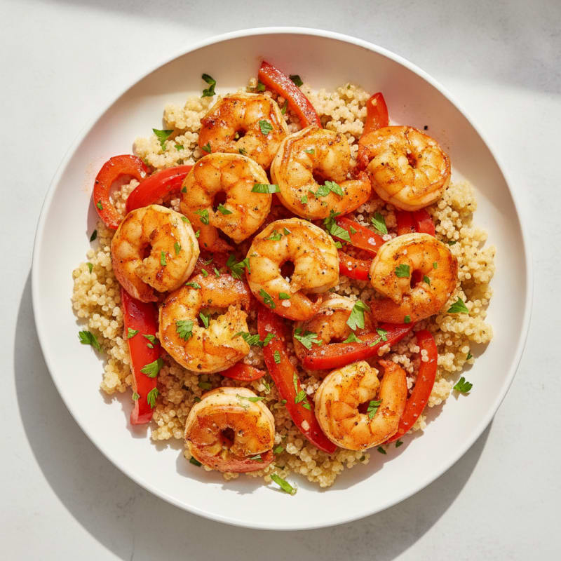 Garlic Paprika Shrimp Skillet