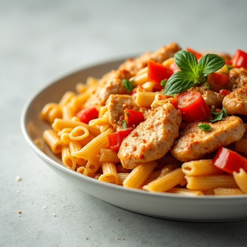 Creamy Cajun Chicken Pasta with Bell Peppers
