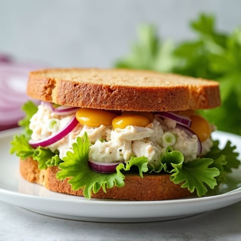 Creamy Greek Yogurt Chicken Salad Sandwich