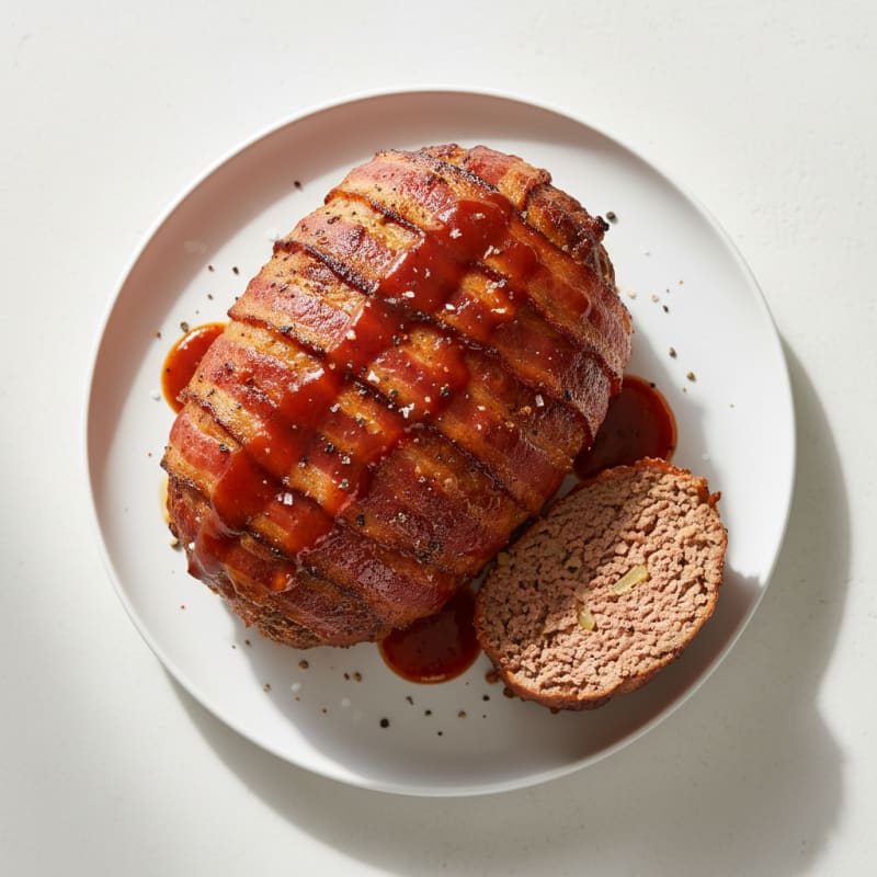 Smoky BBQ Bacon-Wrapped Meatloaf
