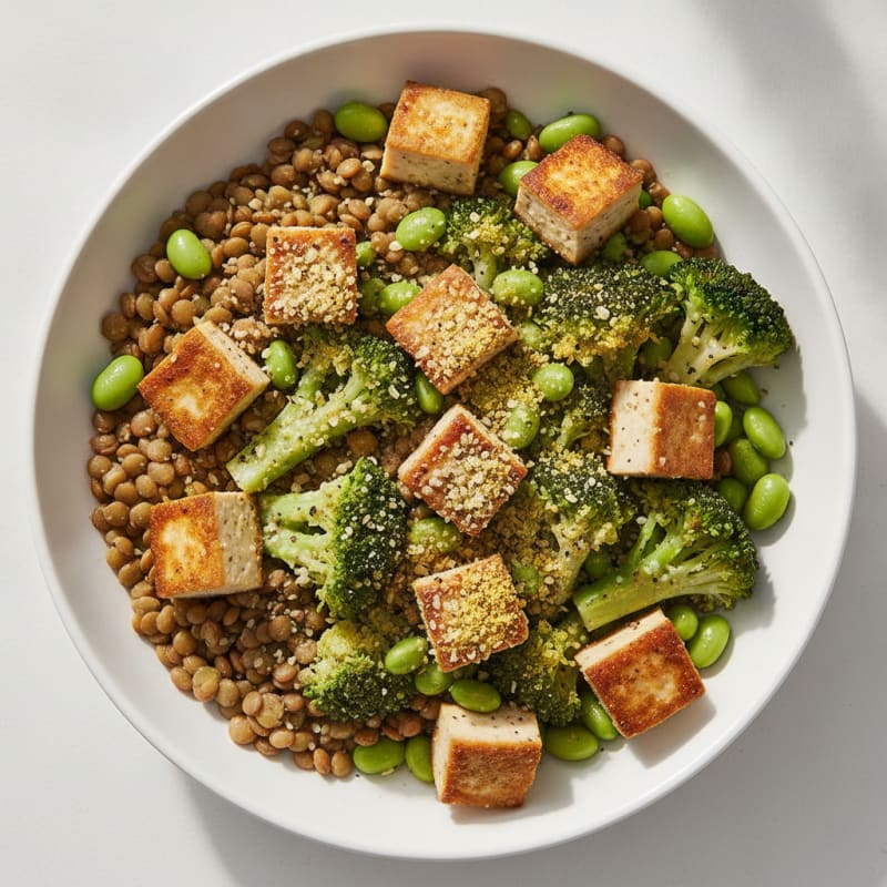 Lentil and Vegetable Protein Power Bowl