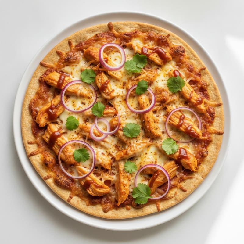 High-Protein BBQ Chicken Pizza