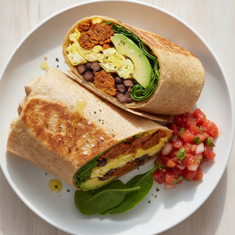 Hearty Breakfast Burrito with Chorizo