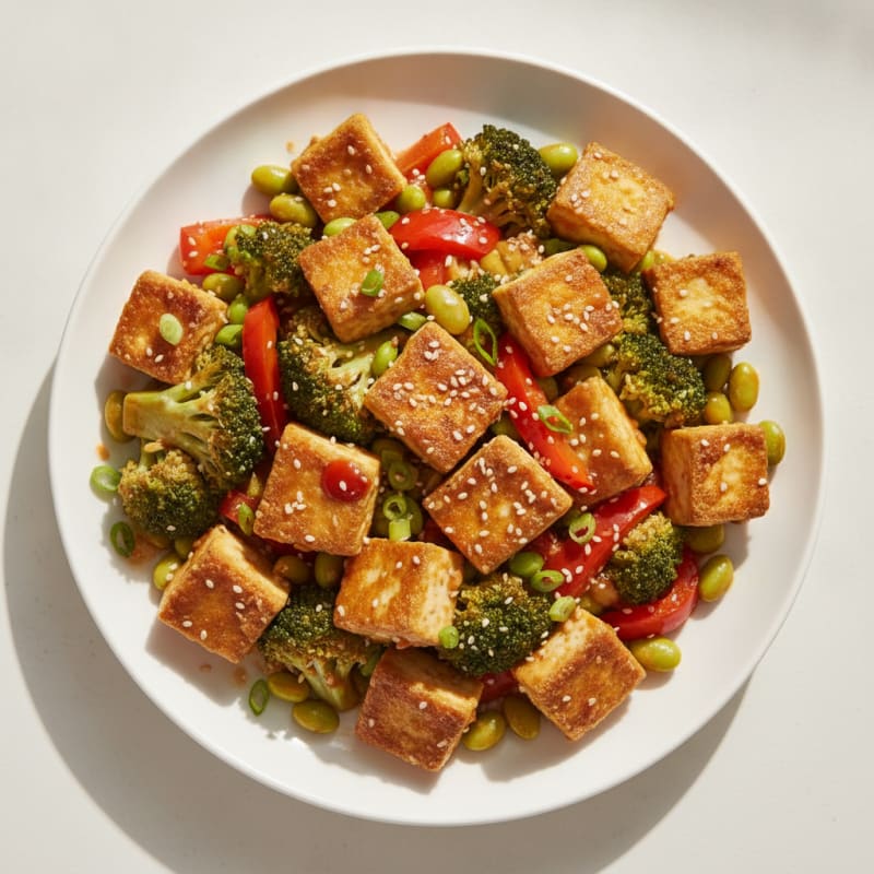 Sesame Tofu Stir-Fry