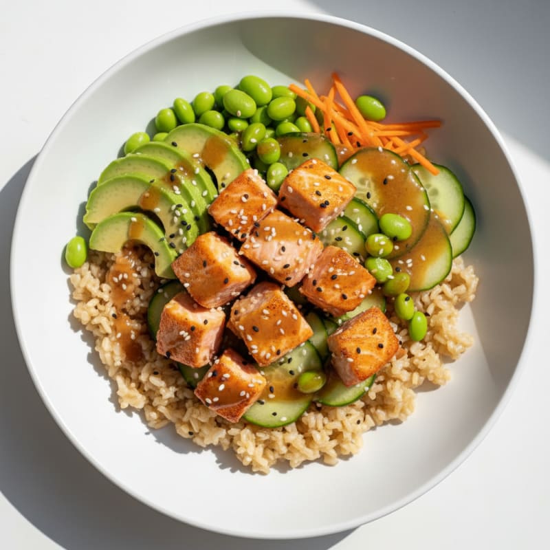 Zesty Salmon & Avocado Sushi Bowl