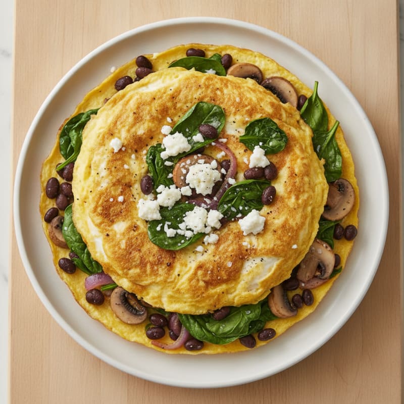 Hearty Vegetarian Diner Omelet