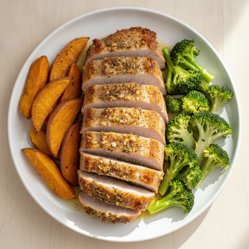 Garlic Herb Roasted Pork Loin