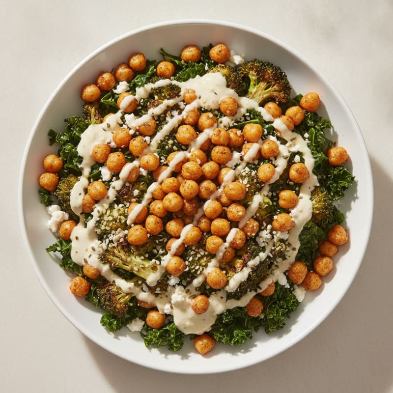 Roasted Vegetable and Chickpea Bowl