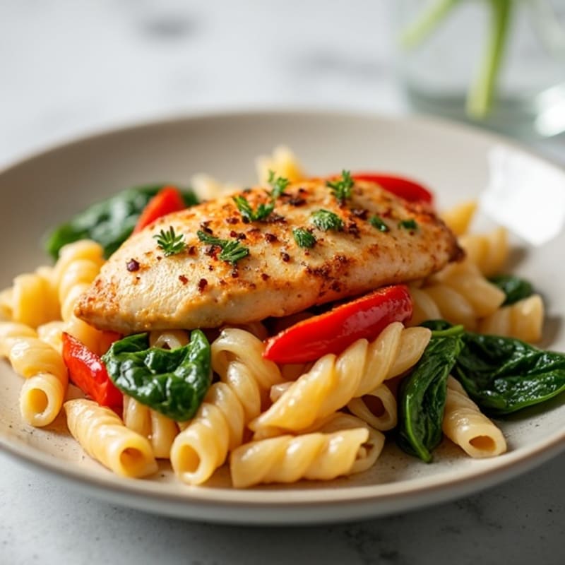 Creamy Cajun Chicken Pasta with Bell Peppers