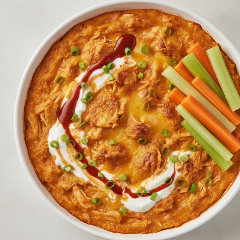 Baked Buffalo Chicken Dip