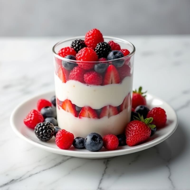 Creamy Greek Yogurt Protein Parfait with Mixed Berries