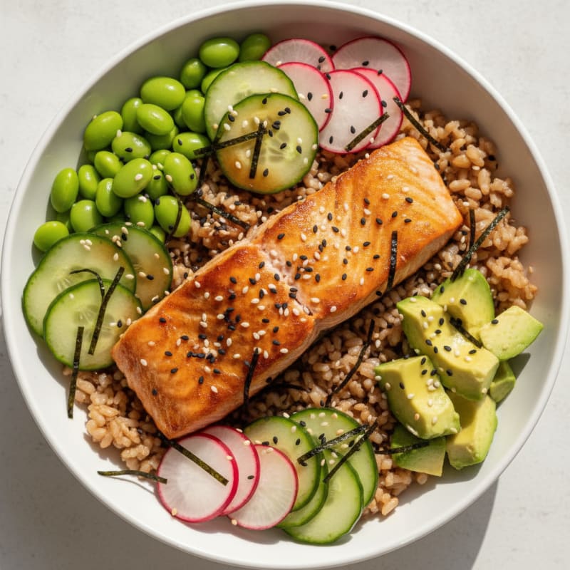 Salmon Sushi Rice Bowl