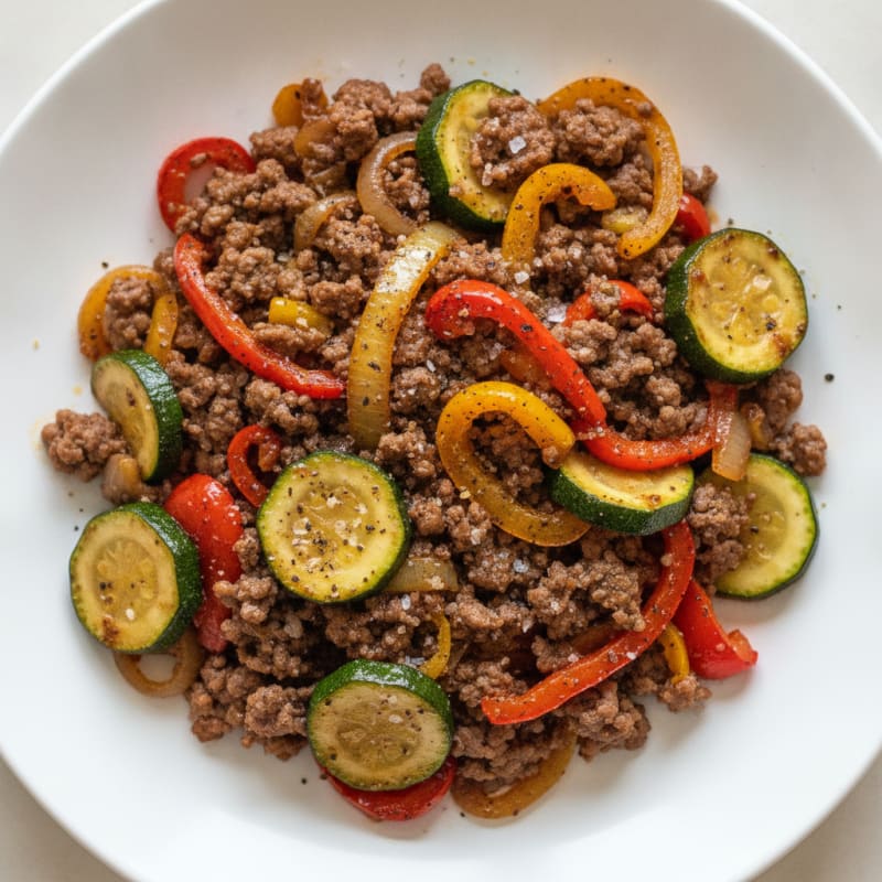 Ground Beef and Vegetable Skillet