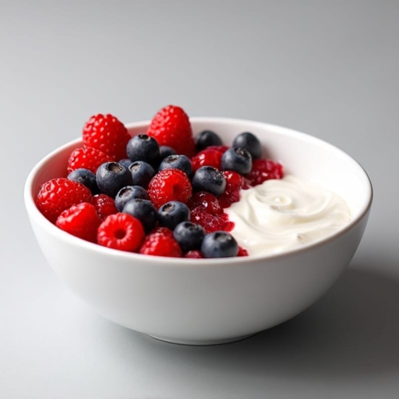 Silky Greek Yogurt Protein Bowl with Mixed Berries