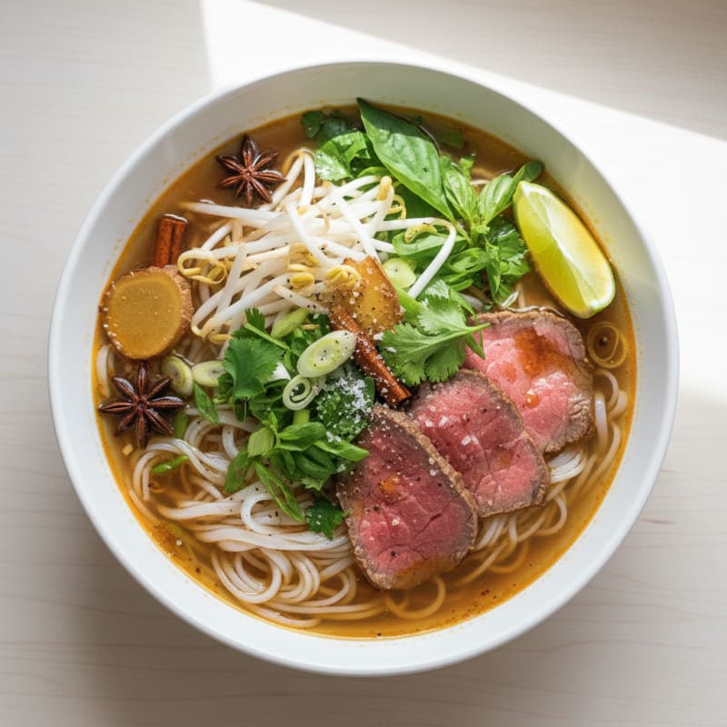 Vietnamese Beef Noodle Soup (Pho)