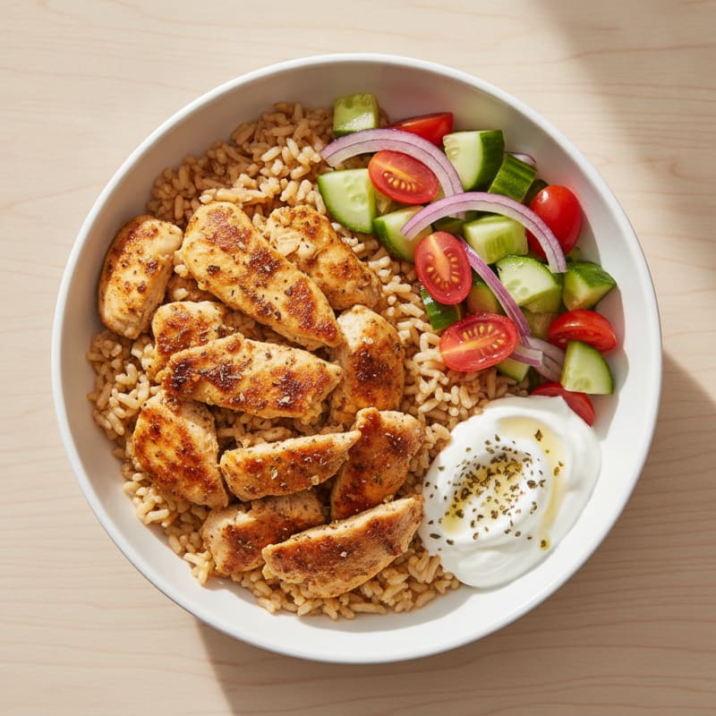Chicken Shawarma Rice Bowl