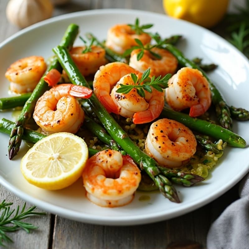 15-Minute Sheet Pan Lemon Garlic Shrimp with Asparagus