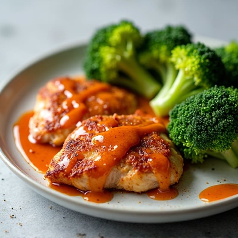 Crispy Baked Ginger-Garlic Chicken with Sweet Chili Sauce