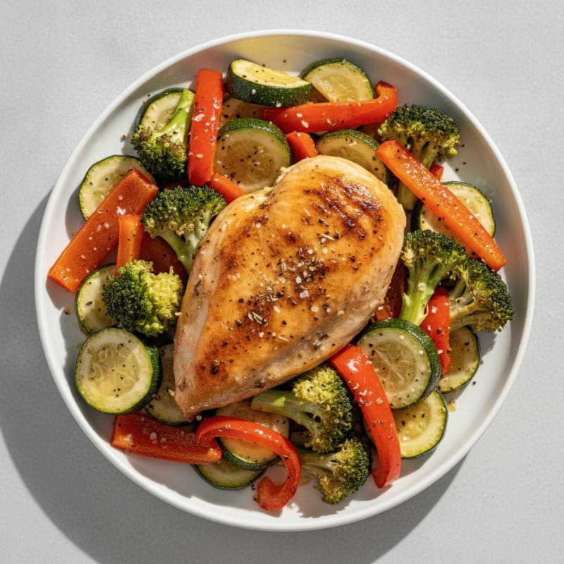 Lemon Herb Roasted Chicken with Vegetables