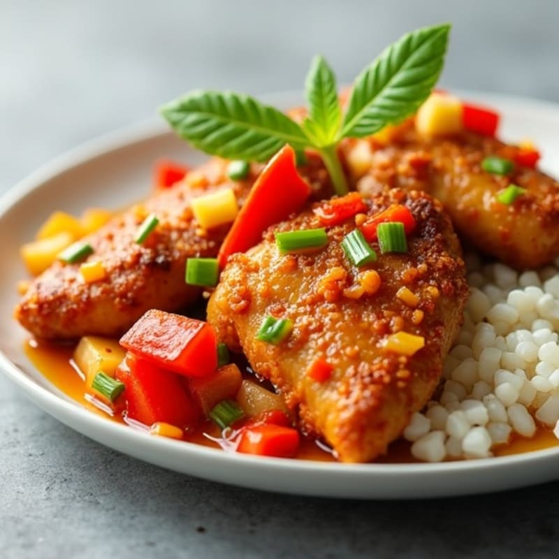 Crispy Baked Sweet and Sour Chicken