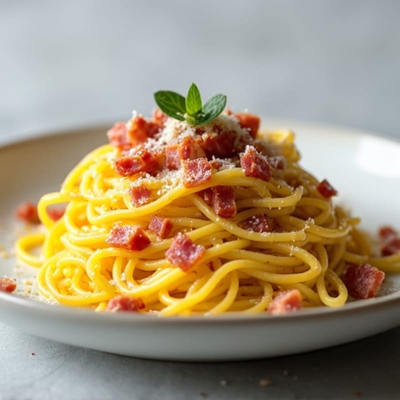 Creamy Turkey Bacon Spaghetti Squash Carbonara