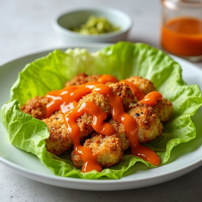 Crispy Buffalo Chicken Lettuce Wrap