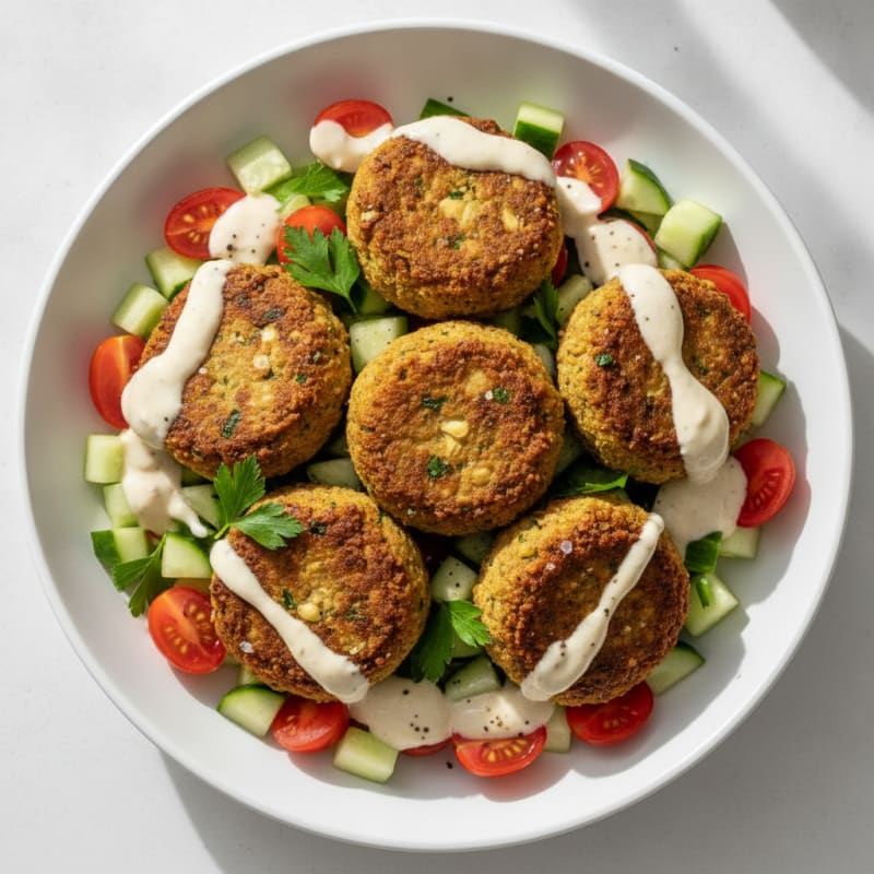 Falafel Bowl with Lemon-Tahini Sauce