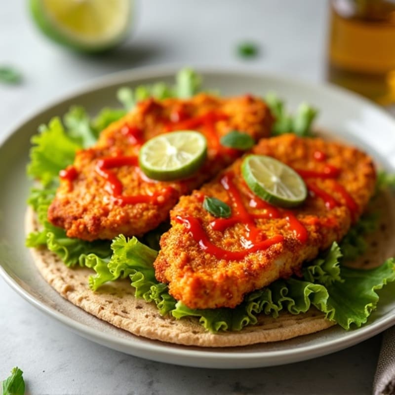 Crispy Buffalo Chicken Flatbread