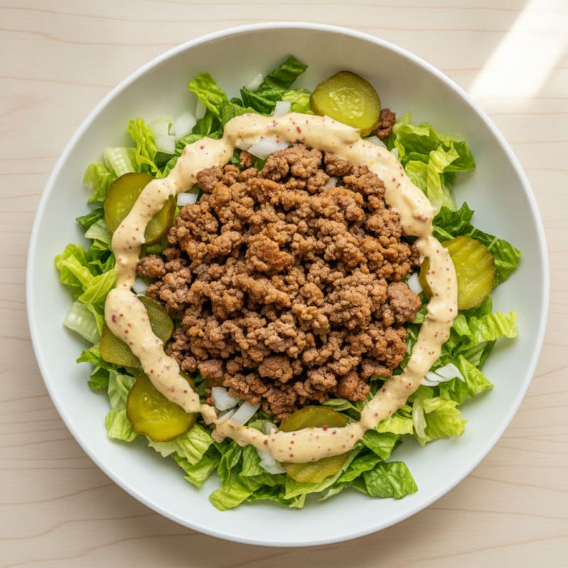 Big Mac Inspired Protein Bowl
