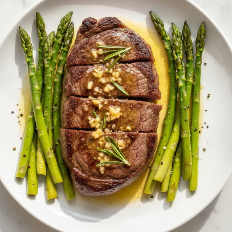 Pan-Seared Sirloin with Garlic Butter