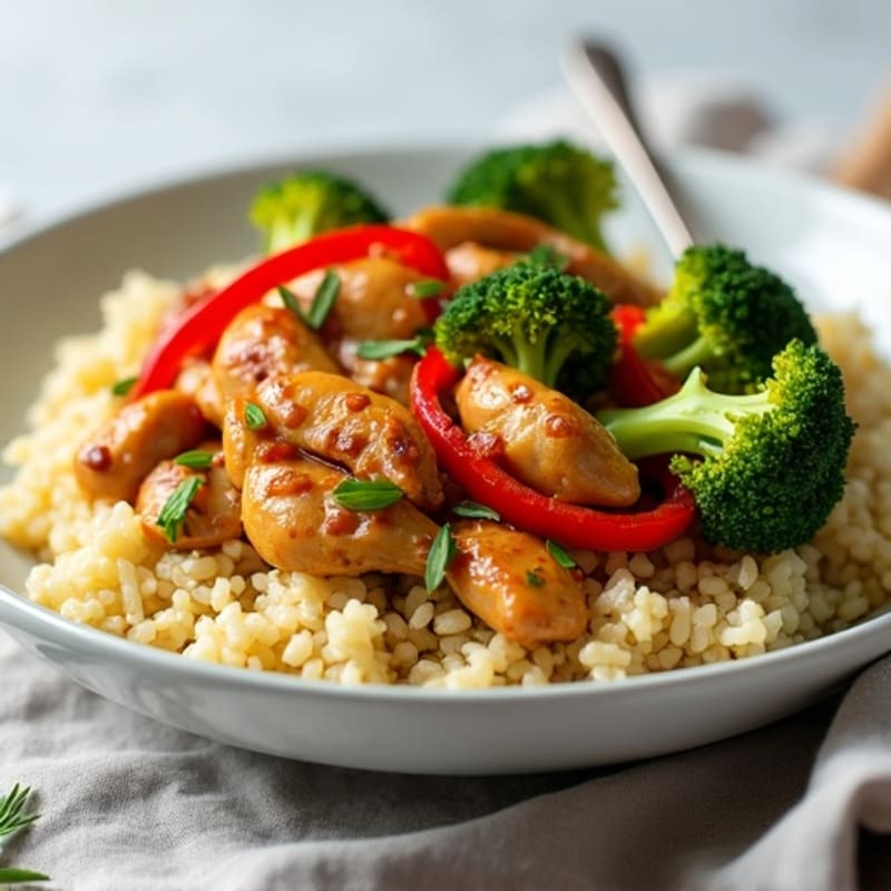 Cauliflower Rice Chicken Stir-Fry